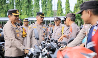 Cek--Ranmor-Dinas,-Kapolres-Madiun-Pastikan-Kesiapan-Pengamanan-Pemilu-2024